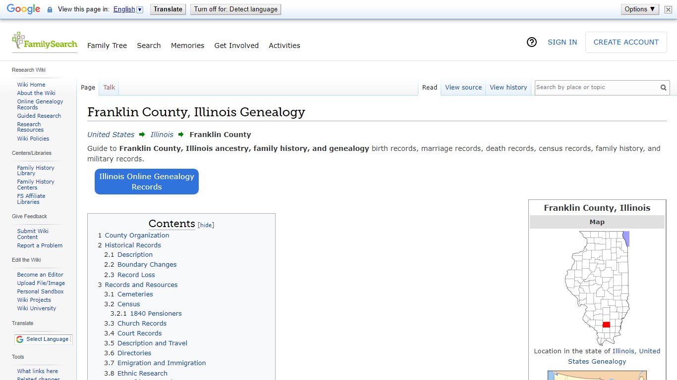Franklin County, Illinois Genealogy • FamilySearch